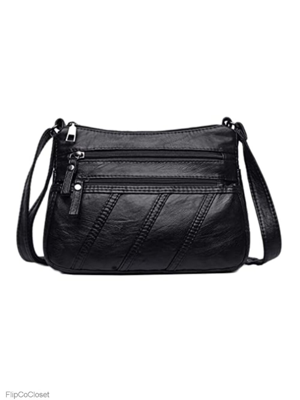 PU Leather Waterproof Crossbody Messenger Shoulder Bag for Women
